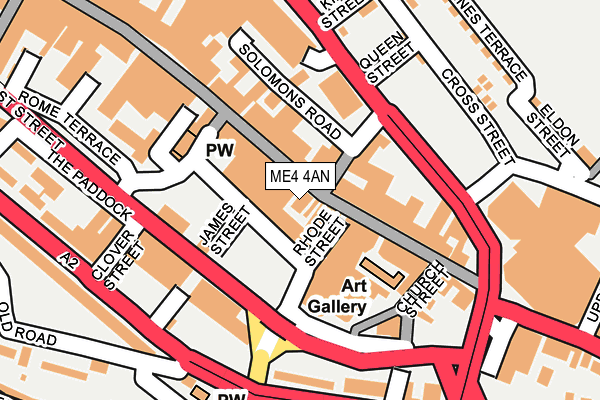 ME4 4AN map - OS OpenMap – Local (Ordnance Survey)