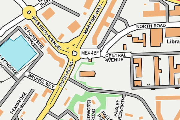 ME4 4BF map - OS OpenMap – Local (Ordnance Survey)