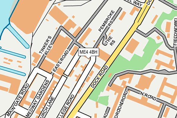 ME4 4BH map - OS OpenMap – Local (Ordnance Survey)