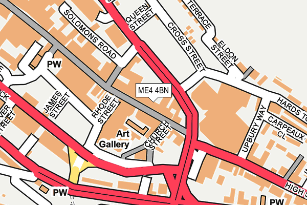 ME4 4BN map - OS OpenMap – Local (Ordnance Survey)