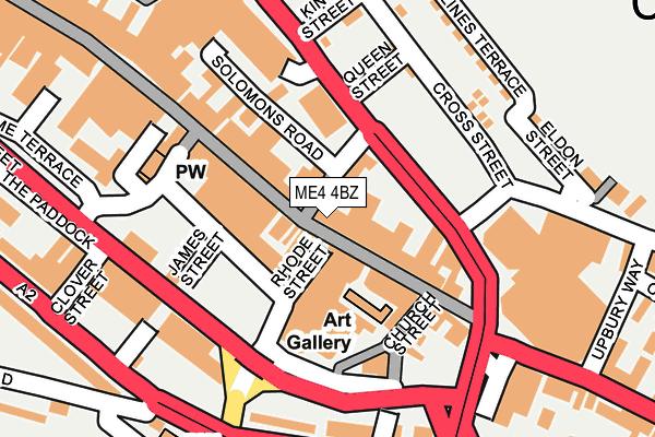 ME4 4BZ map - OS OpenMap – Local (Ordnance Survey)