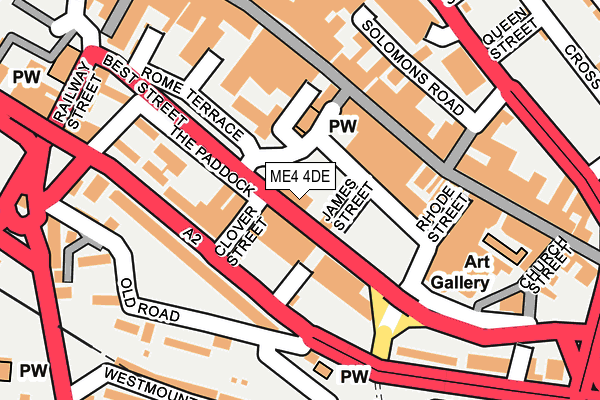 ME4 4DE map - OS OpenMap – Local (Ordnance Survey)