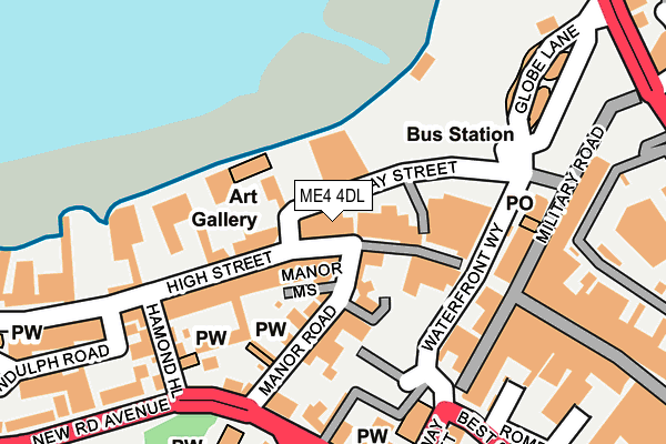 ME4 4DL map - OS OpenMap – Local (Ordnance Survey)