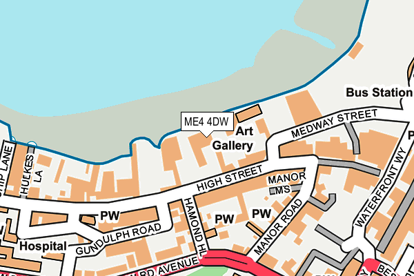 ME4 4DW map - OS OpenMap – Local (Ordnance Survey)