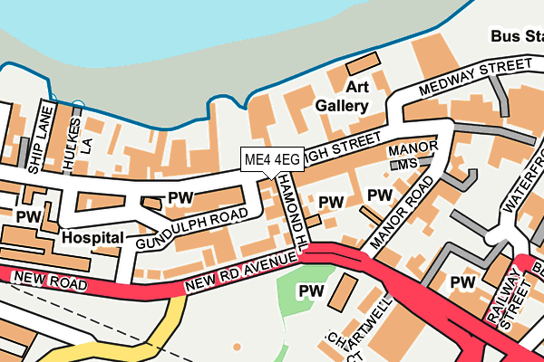 ME4 4EG map - OS OpenMap – Local (Ordnance Survey)
