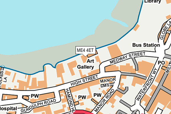 ME4 4ET map - OS OpenMap – Local (Ordnance Survey)
