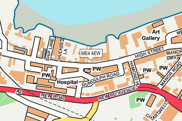 ME4 4EW map - OS OpenMap – Local (Ordnance Survey)
