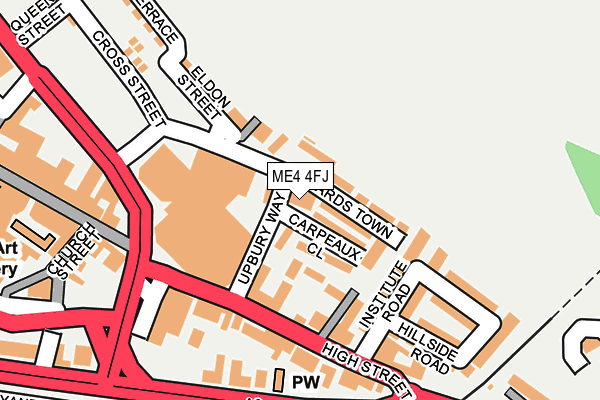 ME4 4FJ map - OS OpenMap – Local (Ordnance Survey)