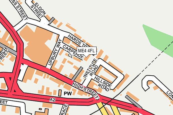 ME4 4FL map - OS OpenMap – Local (Ordnance Survey)