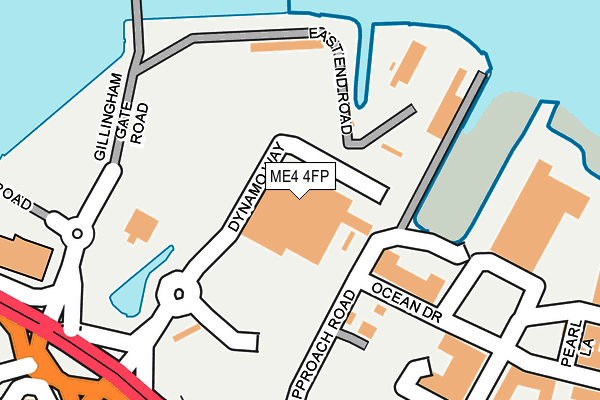 ME4 4FP map - OS OpenMap – Local (Ordnance Survey)
