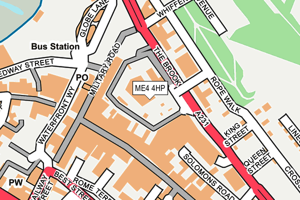 ME4 4HP map - OS OpenMap – Local (Ordnance Survey)