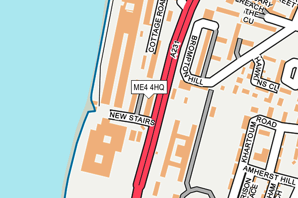 ME4 4HQ map - OS OpenMap – Local (Ordnance Survey)