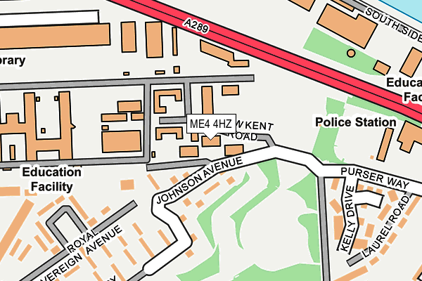 ME4 4HZ map - OS OpenMap – Local (Ordnance Survey)