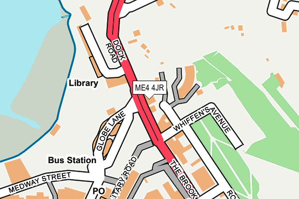 ME4 4JR map - OS OpenMap – Local (Ordnance Survey)