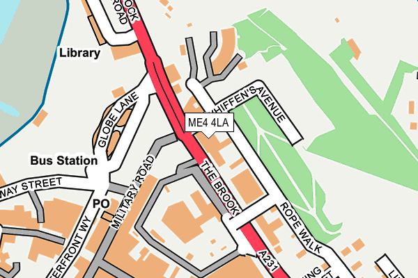 ME4 4LA map - OS OpenMap – Local (Ordnance Survey)