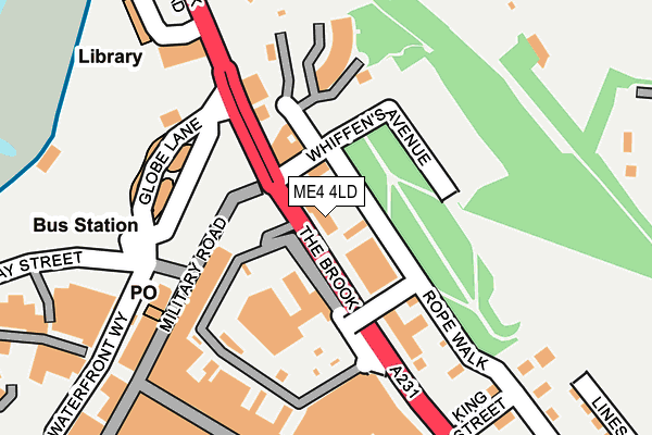 ME4 4LD map - OS OpenMap – Local (Ordnance Survey)