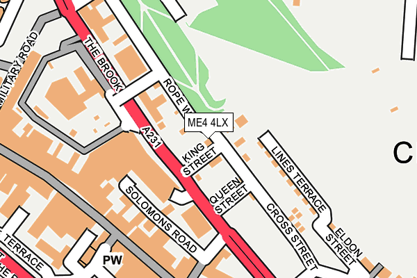 ME4 4LX map - OS OpenMap – Local (Ordnance Survey)