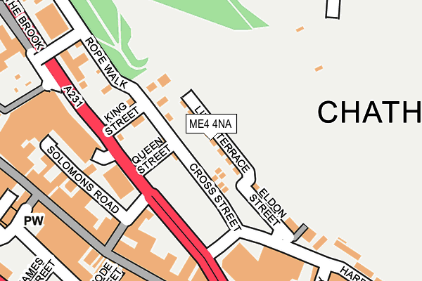 ME4 4NA map - OS OpenMap – Local (Ordnance Survey)