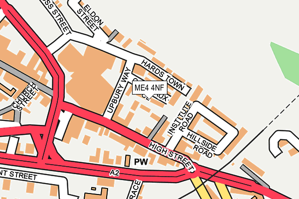 ME4 4NF map - OS OpenMap – Local (Ordnance Survey)