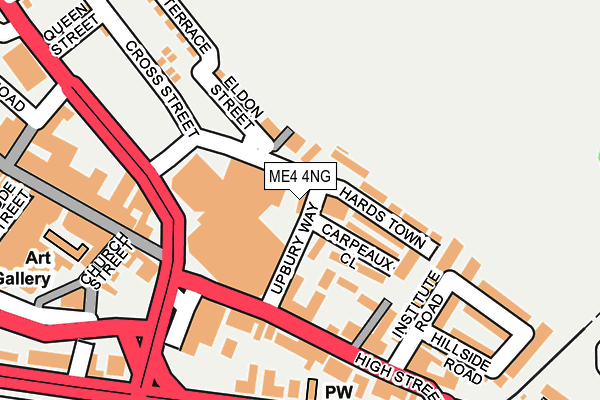 ME4 4NG map - OS OpenMap – Local (Ordnance Survey)