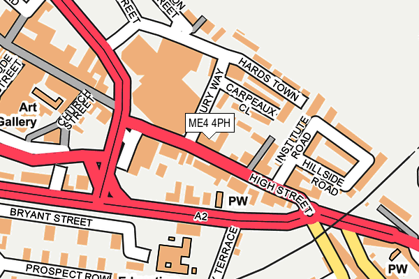 ME4 4PH map - OS OpenMap – Local (Ordnance Survey)