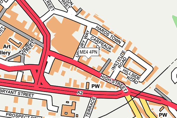 ME4 4PN map - OS OpenMap – Local (Ordnance Survey)