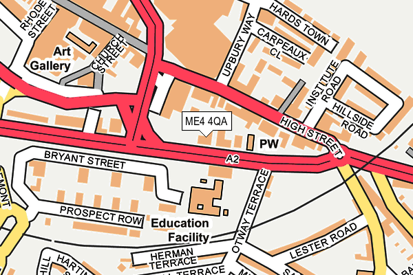 ME4 4QA map - OS OpenMap – Local (Ordnance Survey)