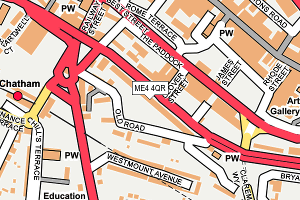 ME4 4QR map - OS OpenMap – Local (Ordnance Survey)