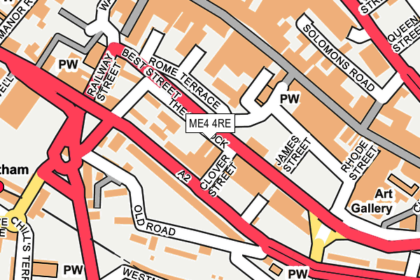 ME4 4RE map - OS OpenMap – Local (Ordnance Survey)