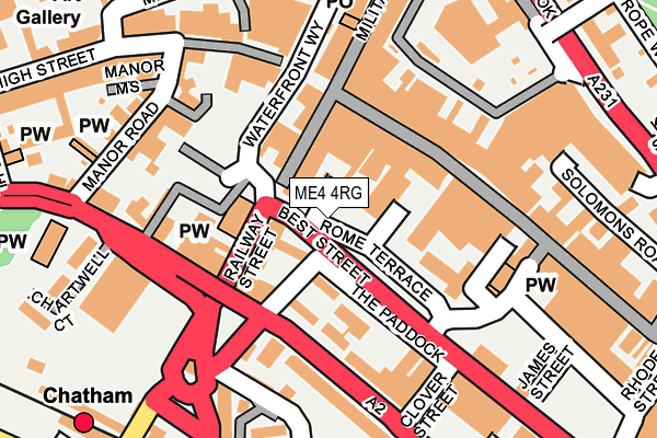 ME4 4RG map - OS OpenMap – Local (Ordnance Survey)
