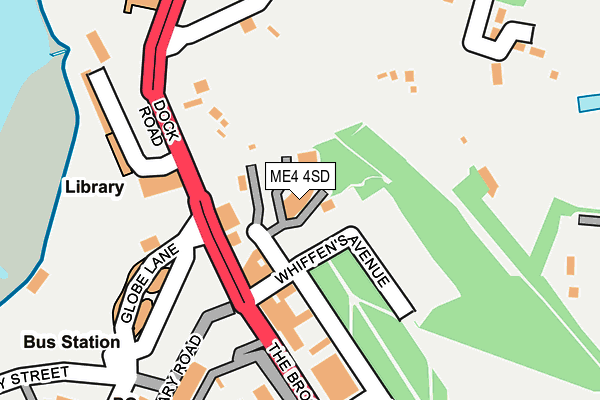 ME4 4SD map - OS OpenMap – Local (Ordnance Survey)