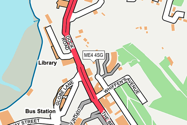 ME4 4SG map - OS OpenMap – Local (Ordnance Survey)