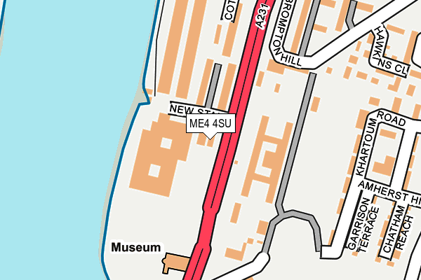 ME4 4SU map - OS OpenMap – Local (Ordnance Survey)