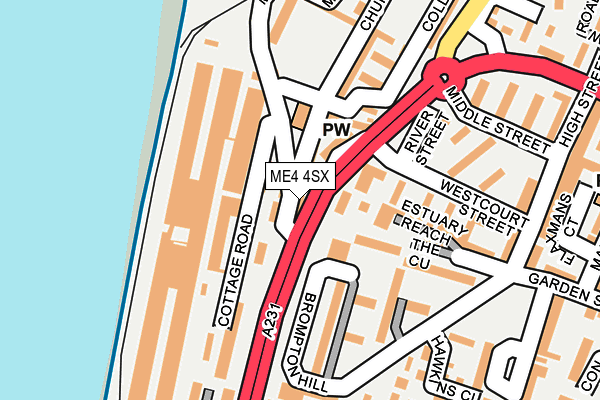 ME4 4SX map - OS OpenMap – Local (Ordnance Survey)