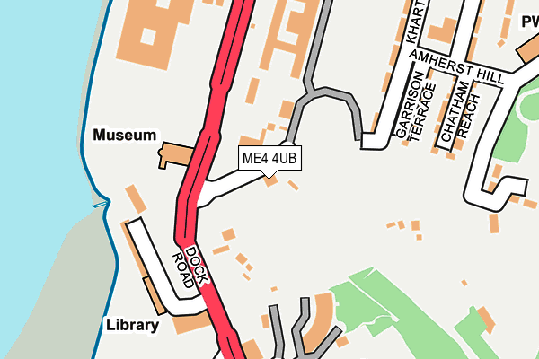 ME4 4UB map - OS OpenMap – Local (Ordnance Survey)