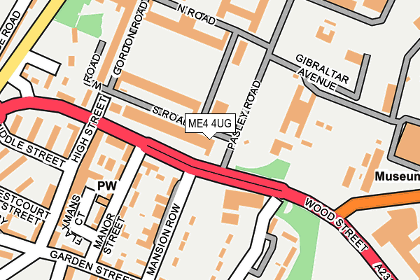 ME4 4UG map - OS OpenMap – Local (Ordnance Survey)