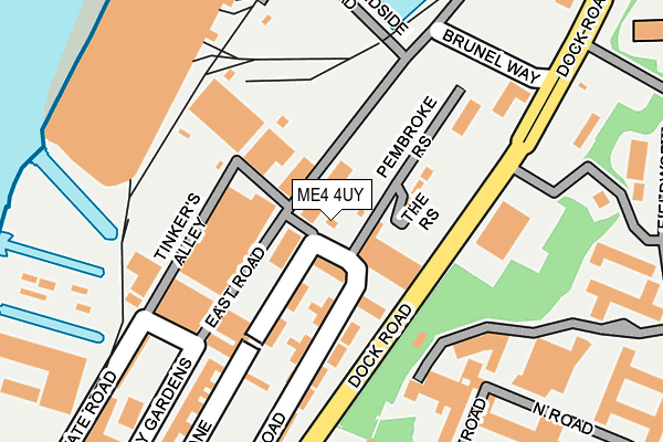 ME4 4UY map - OS OpenMap – Local (Ordnance Survey)