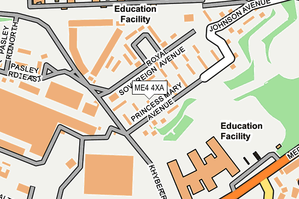 ME4 4XA map - OS OpenMap – Local (Ordnance Survey)