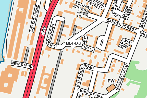 ME4 4XG map - OS OpenMap – Local (Ordnance Survey)