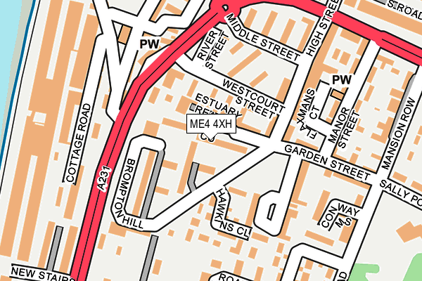 ME4 4XH map - OS OpenMap – Local (Ordnance Survey)
