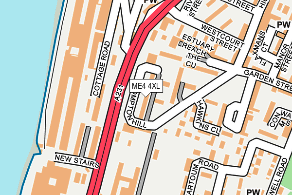 ME4 4XL map - OS OpenMap – Local (Ordnance Survey)