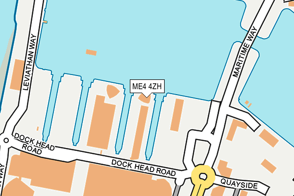 ME4 4ZH map - OS OpenMap – Local (Ordnance Survey)