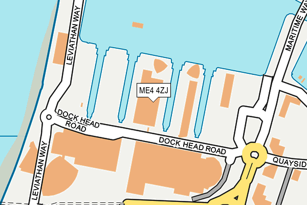 ME4 4ZJ map - OS OpenMap – Local (Ordnance Survey)