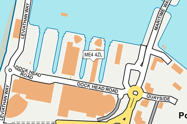 ME4 4ZL map - OS OpenMap – Local (Ordnance Survey)