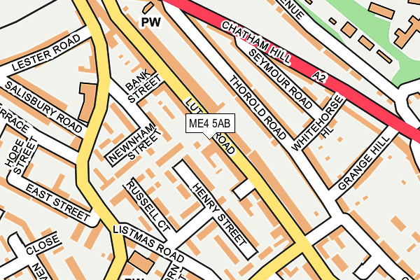 ME4 5AB map - OS OpenMap – Local (Ordnance Survey)