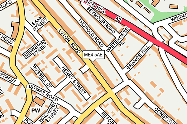 ME4 5AE map - OS OpenMap – Local (Ordnance Survey)