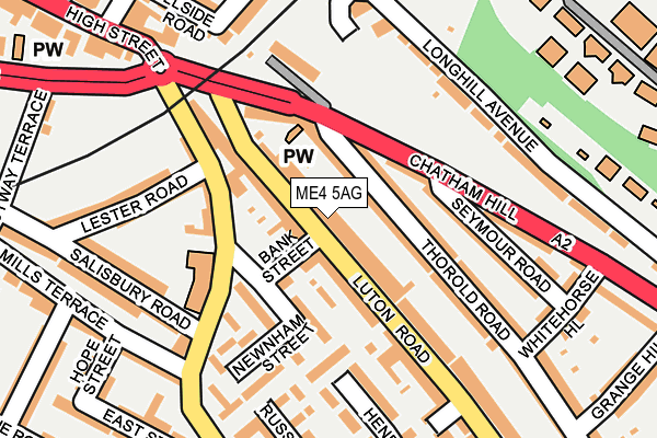 ME4 5AG map - OS OpenMap – Local (Ordnance Survey)