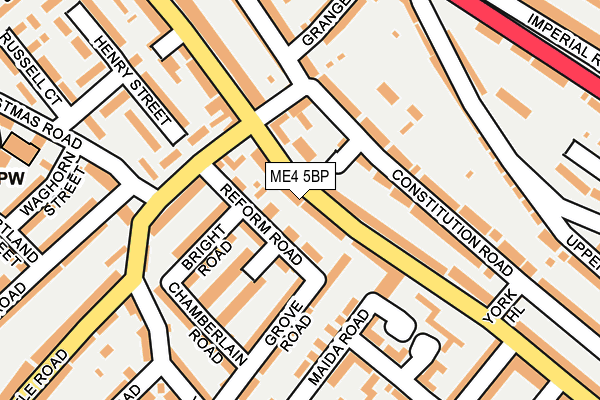 ME4 5BP map - OS OpenMap – Local (Ordnance Survey)