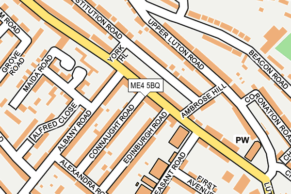ME4 5BQ map - OS OpenMap – Local (Ordnance Survey)