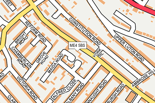 ME4 5BS map - OS OpenMap – Local (Ordnance Survey)